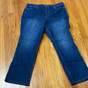 Christopher & Banks women’s Deep Blue Relaxed Jeans